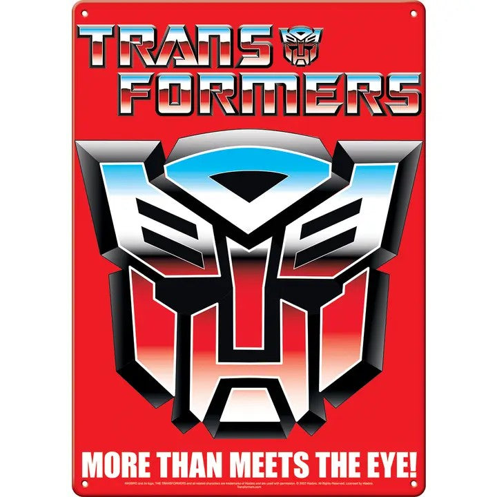 Transformers Autobot Metal Sign