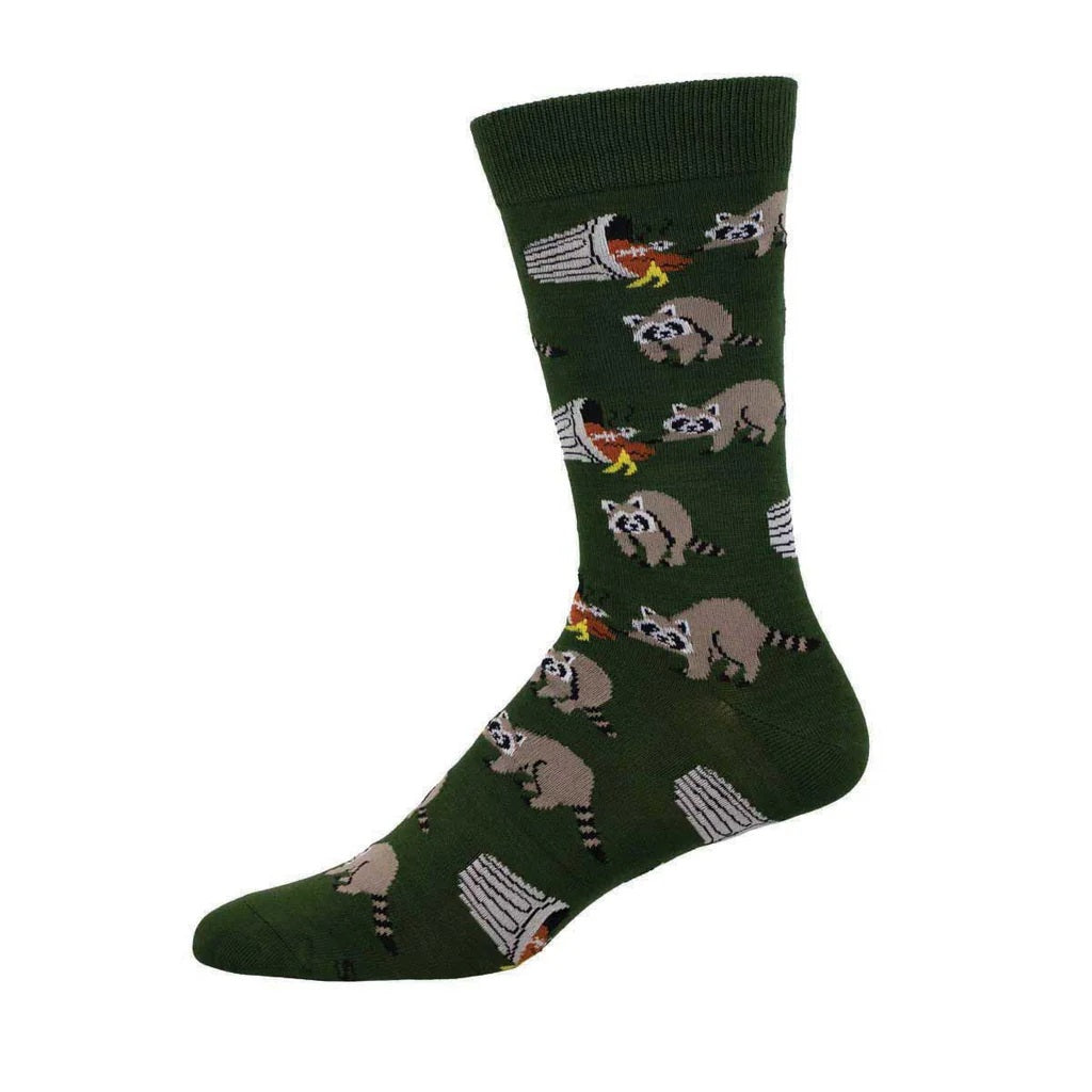 Trash Bandit Men's Bamboo Socks Green