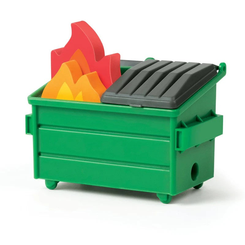 Trash Talk Dumpster Fire Eraser & Sharpener Set