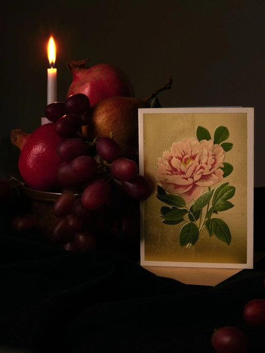 Tree Peony Jigsaw Greeting Card