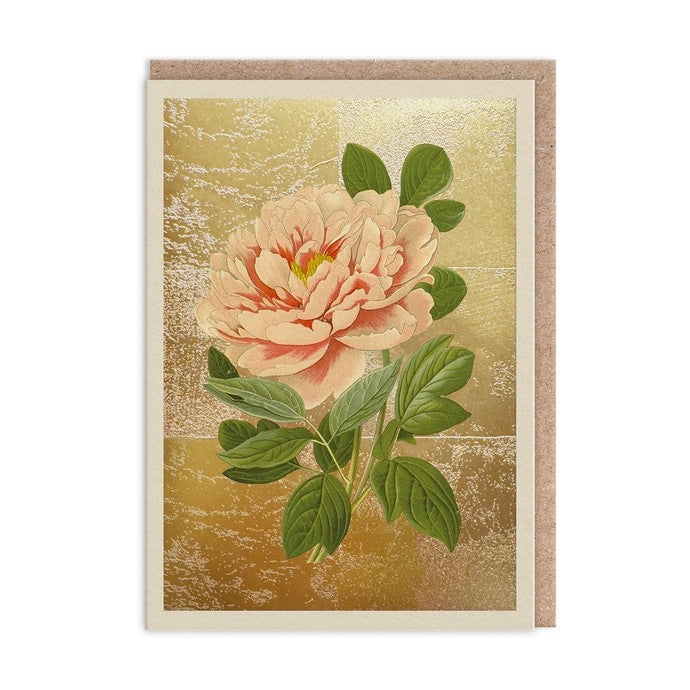 Tree Peony Jigsaw Greeting Card