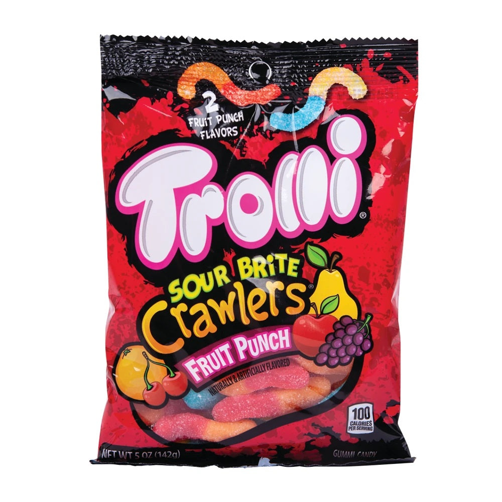 Trolli Fruit Punch Sour Brite Crawlers 5 oz