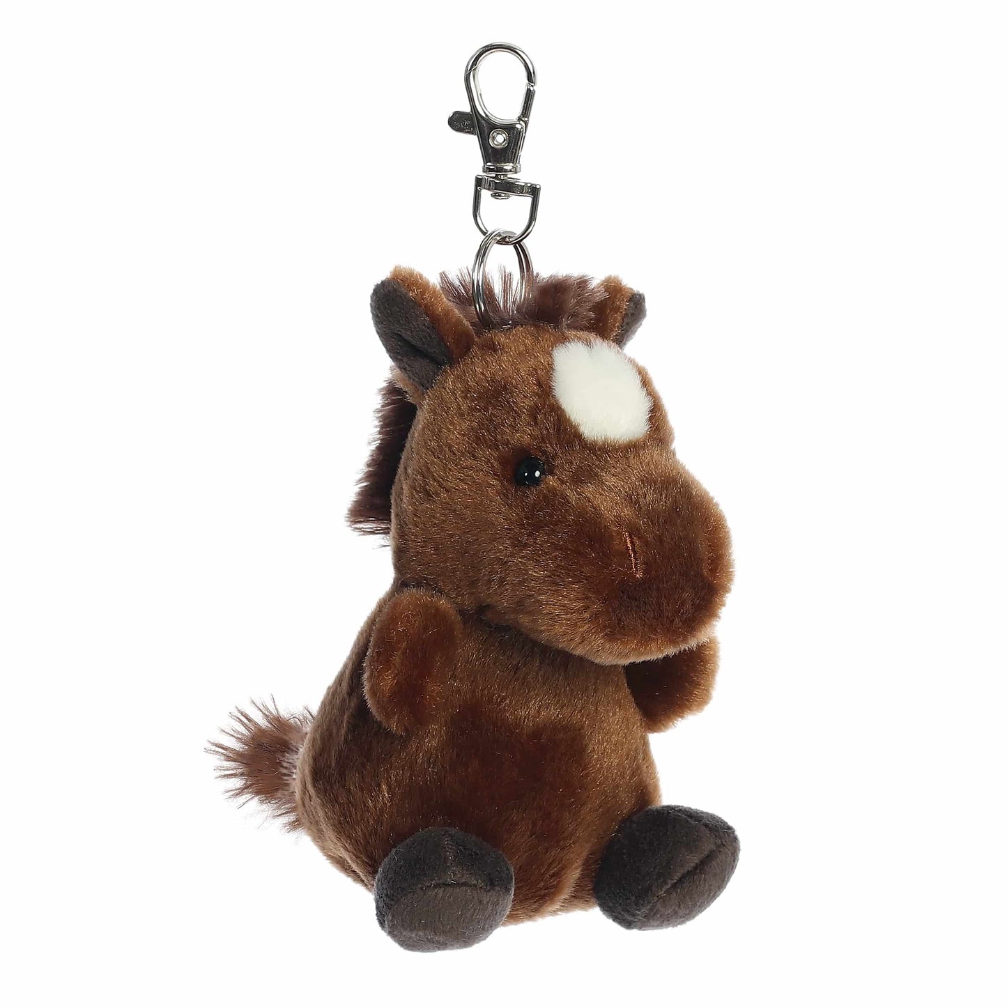 Truffle Brown Horse Clip-On Palm Pals Plush 4"