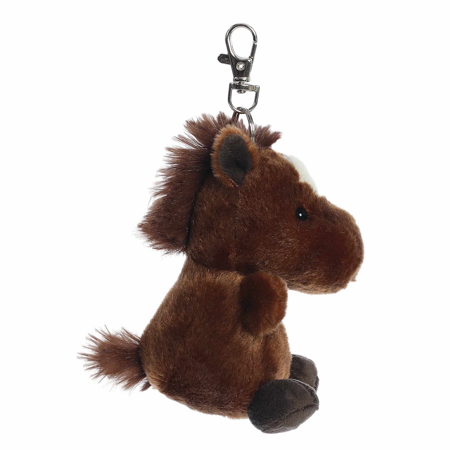 Truffle Brown Horse Clip-On Palm Pals Plush 4"