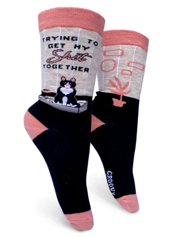 Trying To Get My Shit Together Women's Socks