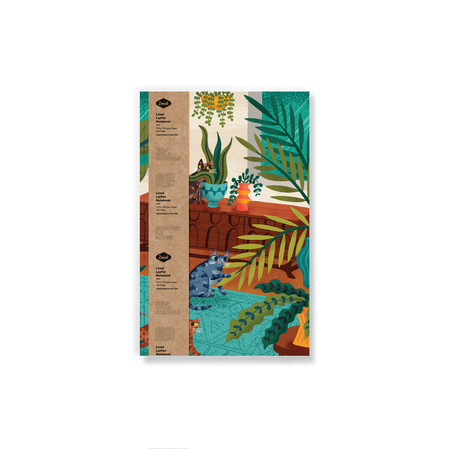 Up To No Good Cat Notebook