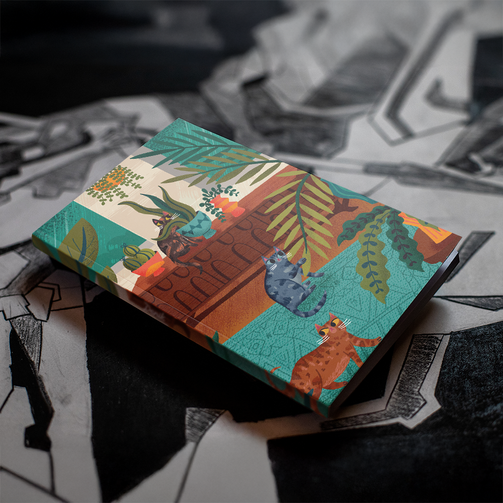 Up To No Good Cat Notebook