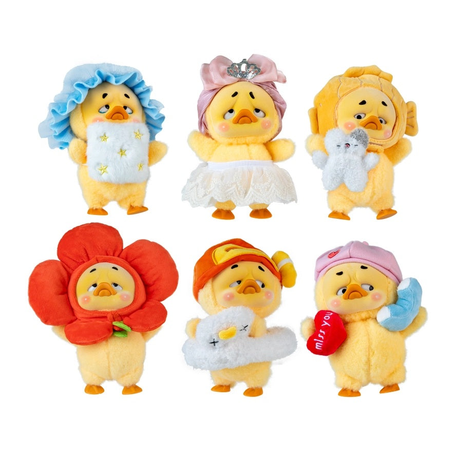 Upsetduck Act Cute Duck Plush Keychain Blind Box