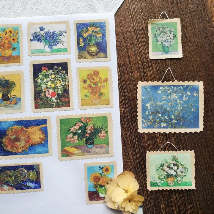 Van Gogh Flowers Sticker Sheet