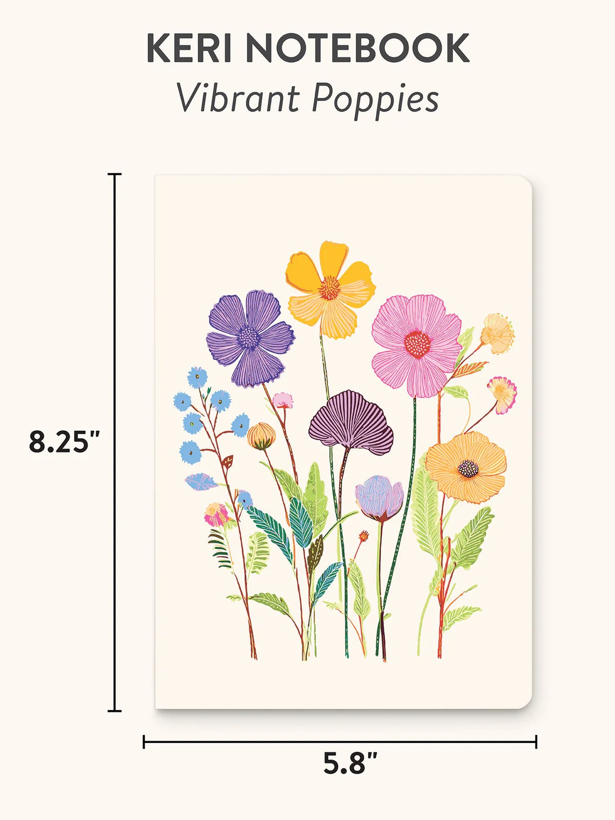 Vibrant Poppies Notebook