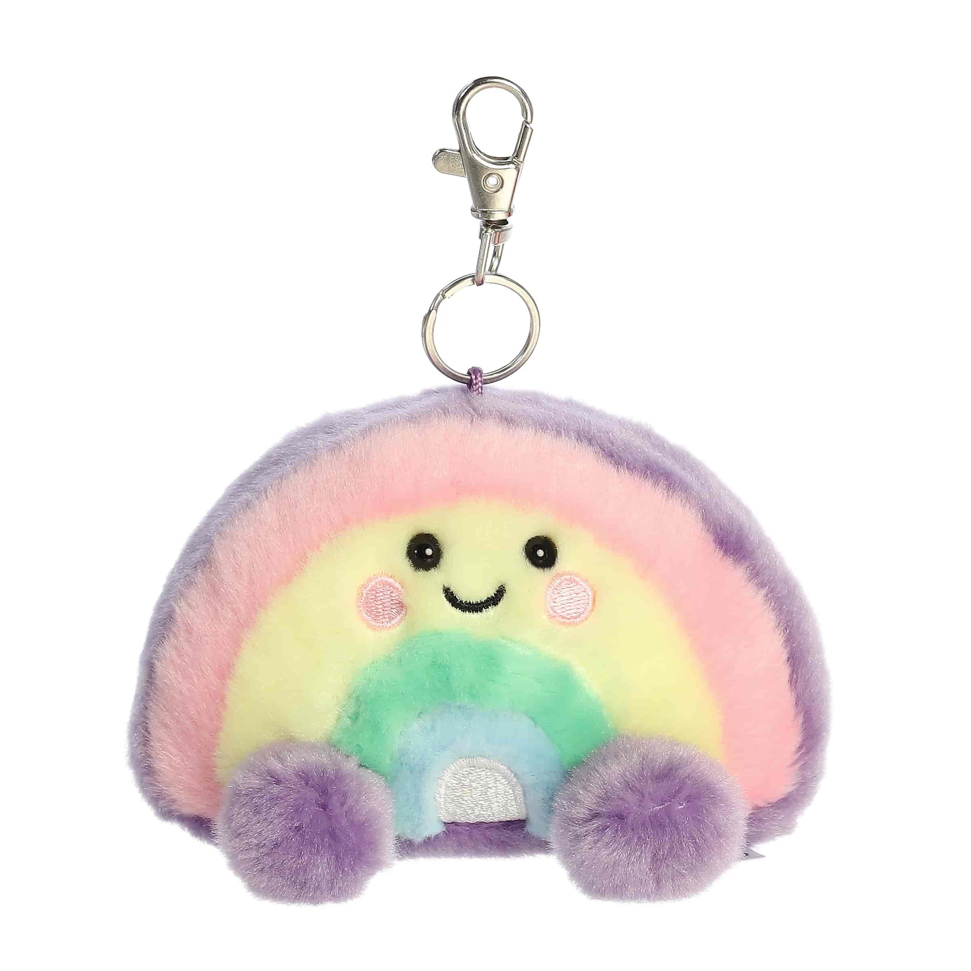 Vivi Rainbow Clip-On Palm Pals Plush 4"