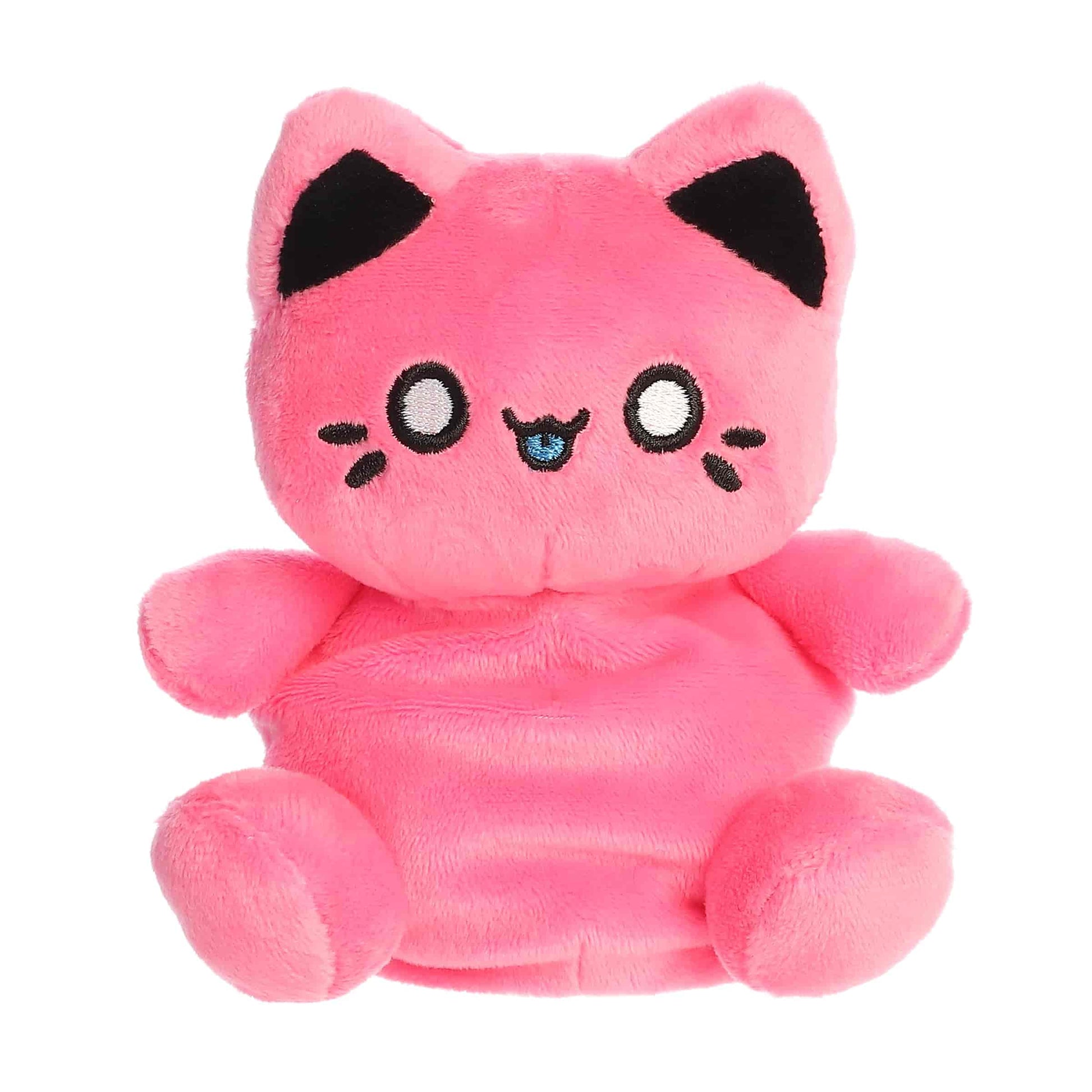 Vivid Pink Meowchi Palm Pals Plush 5"