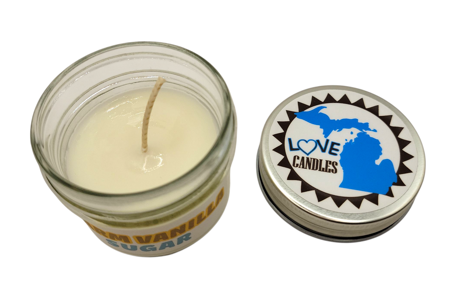 Warm Vanilla Sugar Love Michigan Candle 4 oz