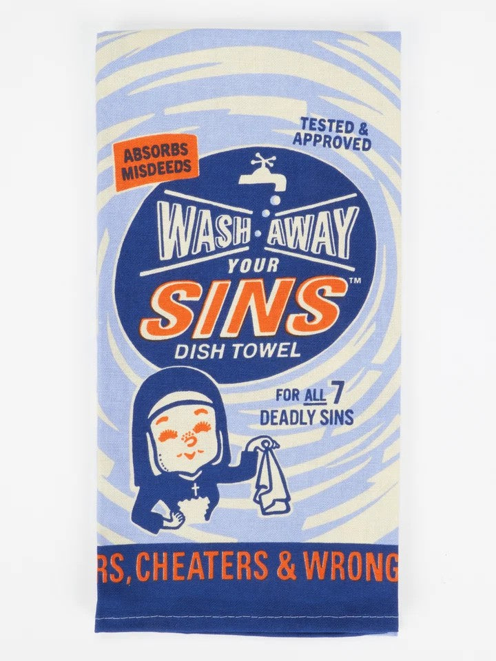 Wash Away Your Sins Dish Towel