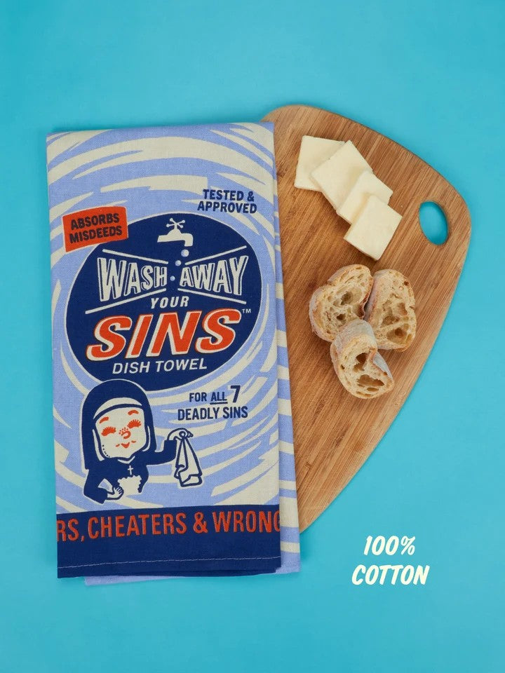 Wash Away Your Sins Dish Towel