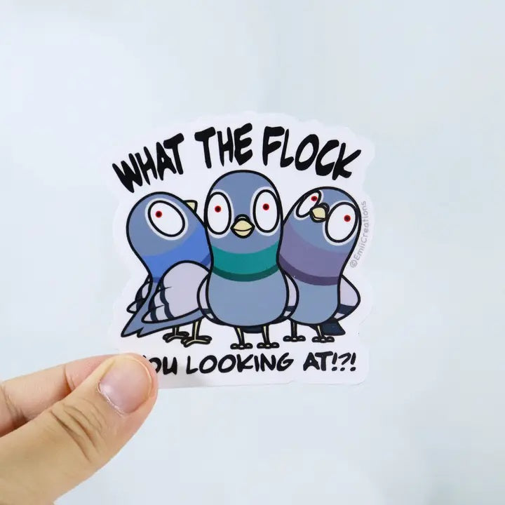 What The Flock Pigeon Sticker