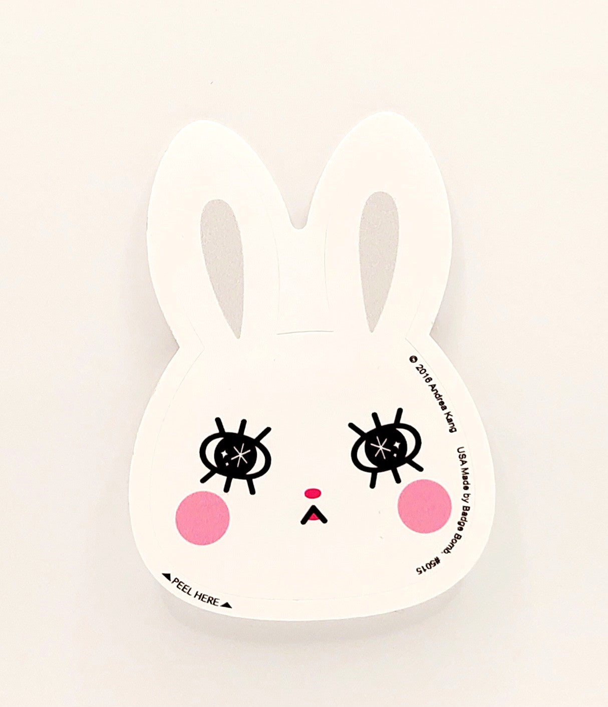 White Bunny Sticker