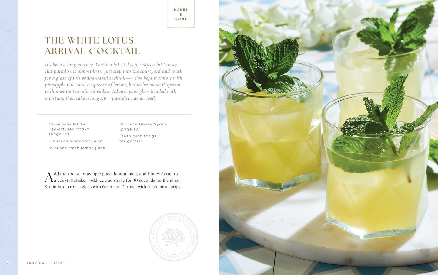 White Lotus Official Cocktail Collection Recipe Book
