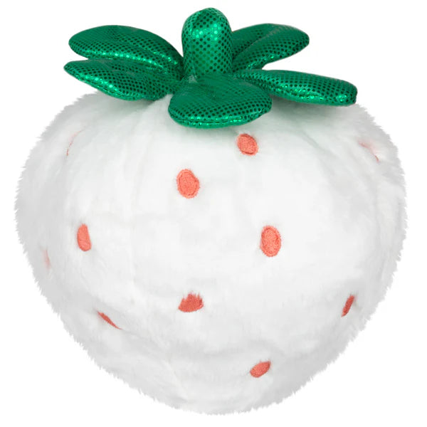 White Strawberry Plush Party Snackers 6"