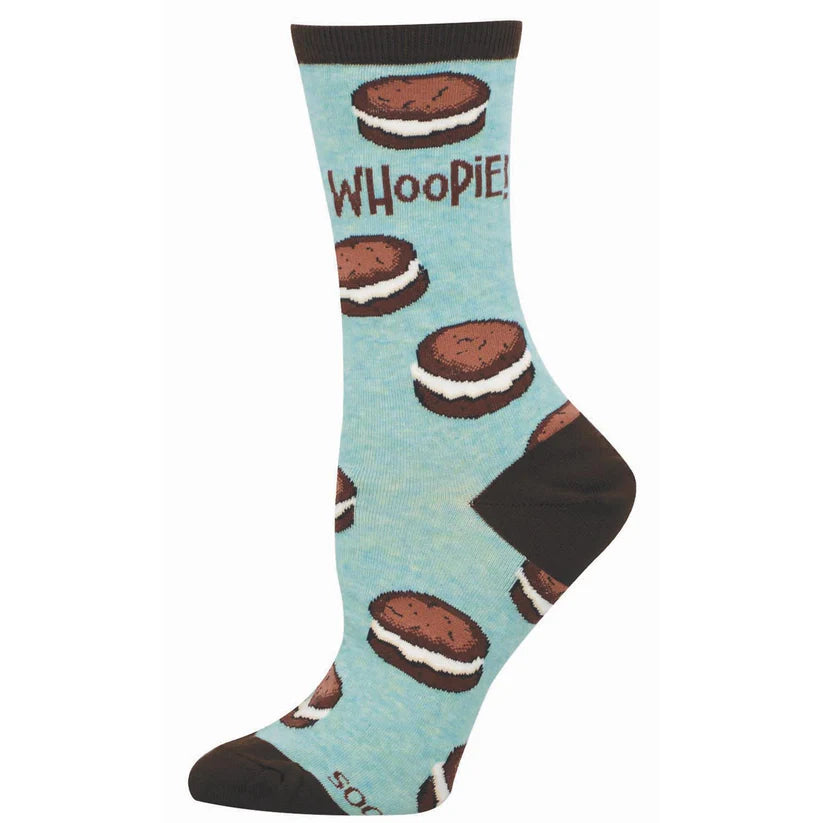 Whoopie Pie Women's Crew Socks Mint Heather