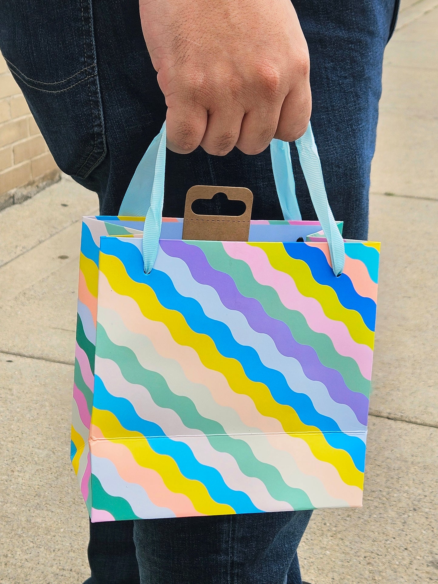 Wiggly Lines Small Gift Bag