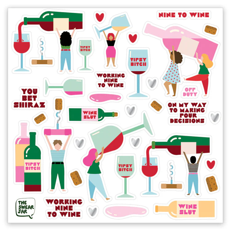 Wine Slut Sticker Sheet