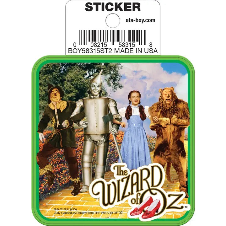 Wizard Of Oz Yellow Brick Road Die Cut Sticker