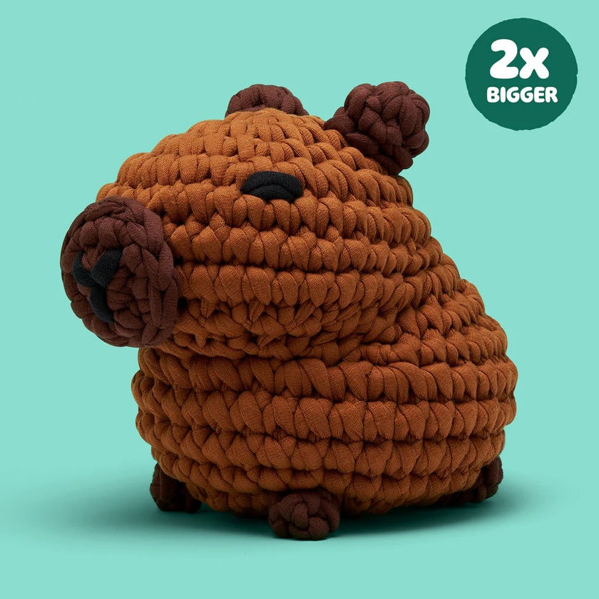 Woobles Extra Squeezy Hugh The Capybara Beginner Crochet Kit