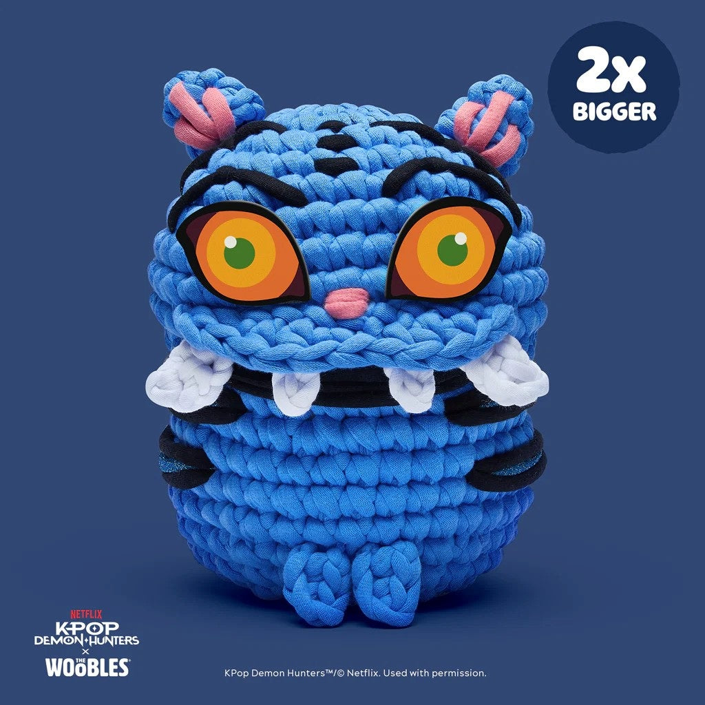 Woobles K-Pop Demon Hunters Extra Squeezy Derpy Tiger Beginner Crochet Kit
