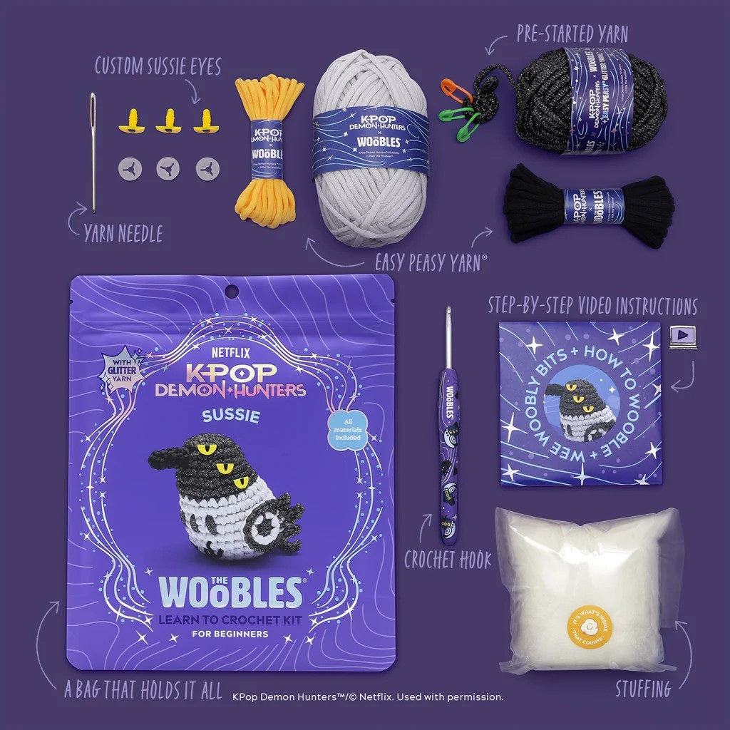 Woobles K-Pop Demon Hunters Sussie Beginner Crochet Kit