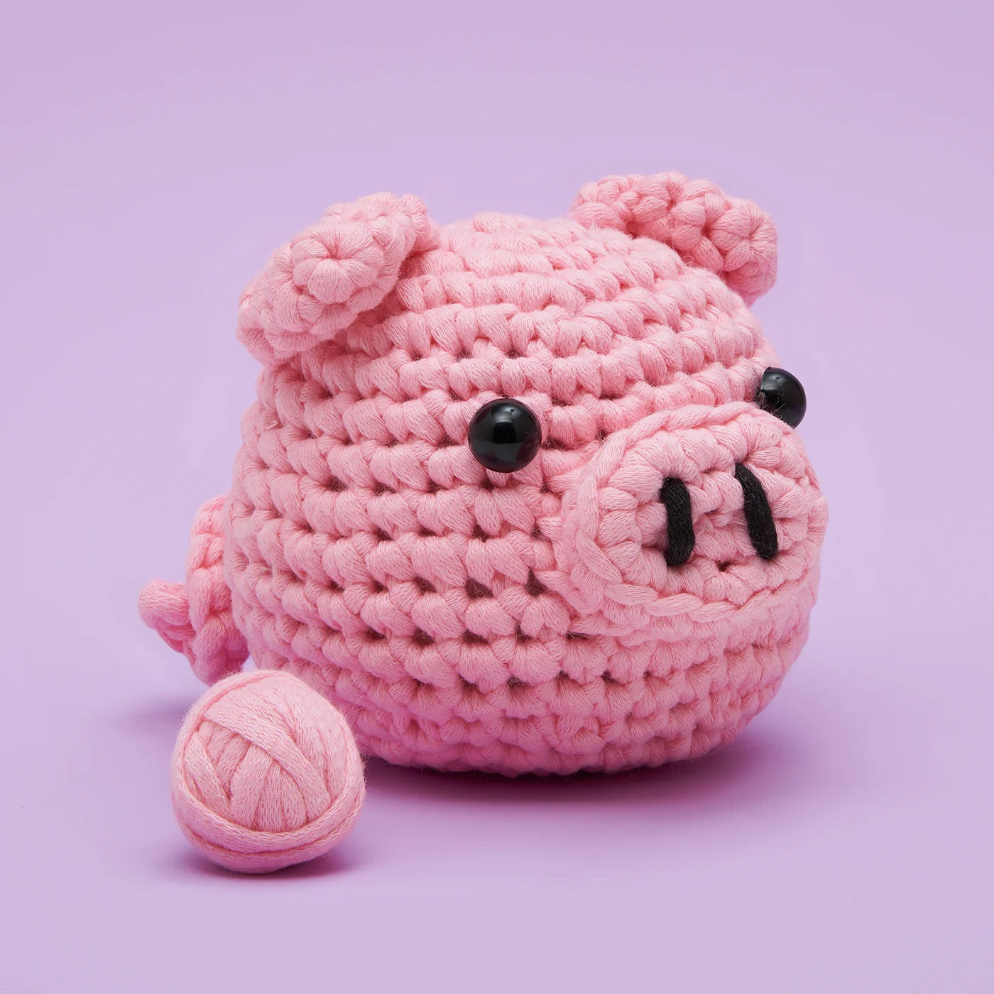 Woobles Bacon The Pig Beginner Crochet Kit