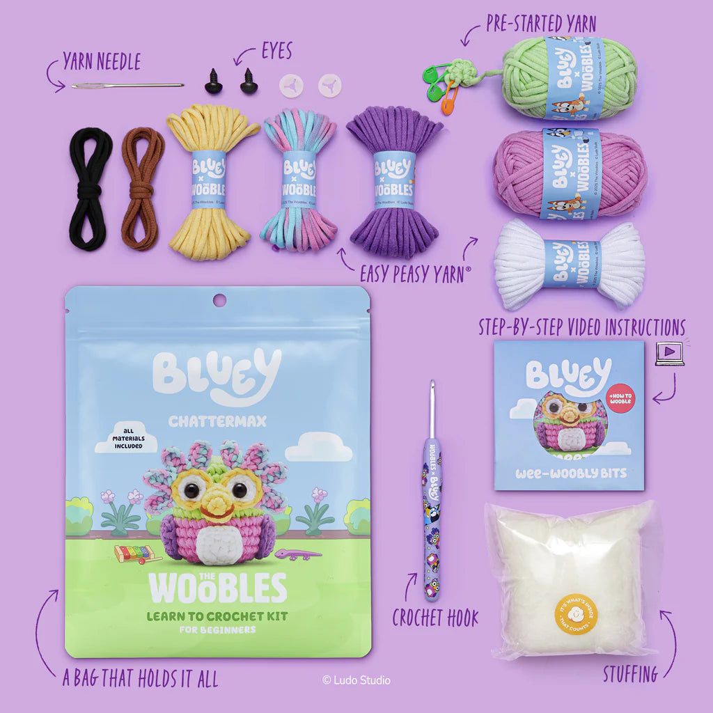 Woobles Bluey Chattermax Crochet Kit