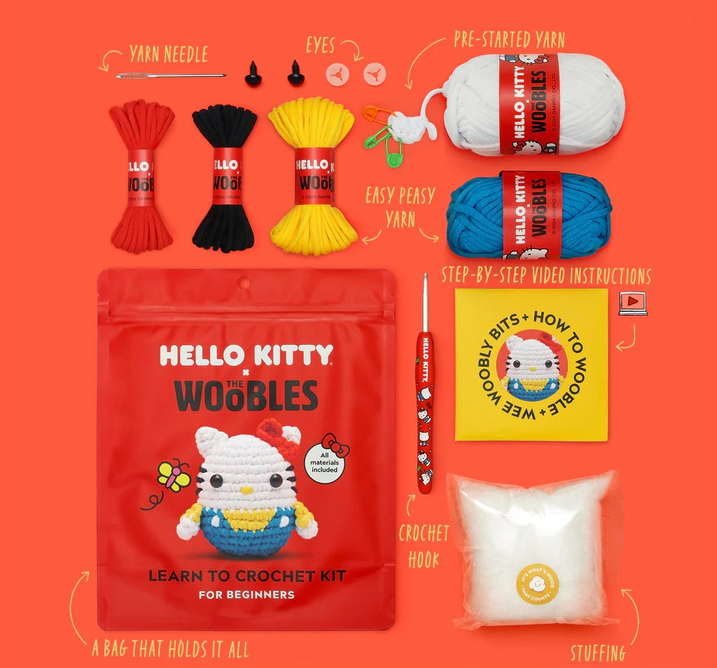 Woobles Hello Kitty Beginner Crochet Kit