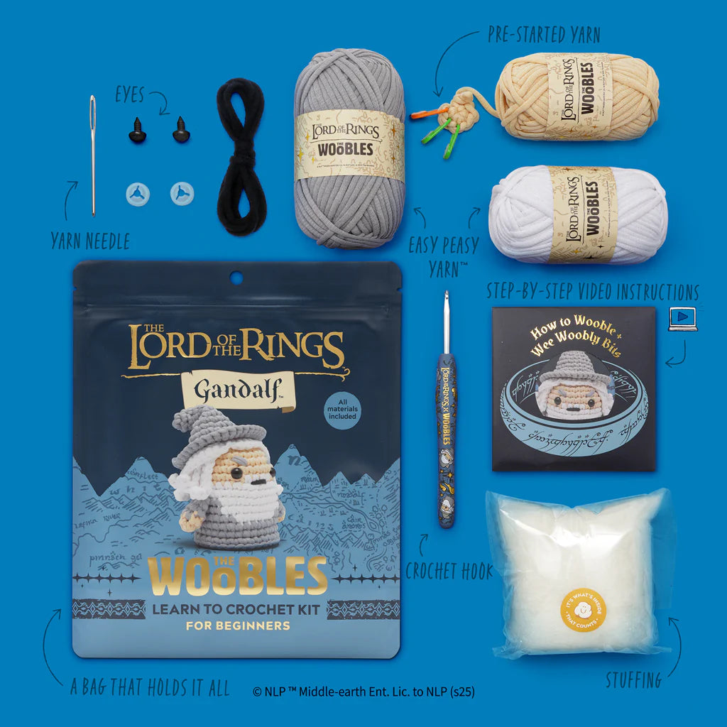 Woobles Lord Of The Rings Gandalf Beginner Crochet Kit