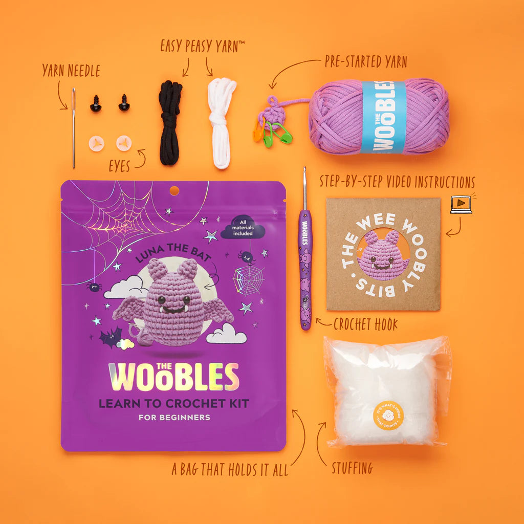 Woobles Luna The Bat Beginner Crochet Kit