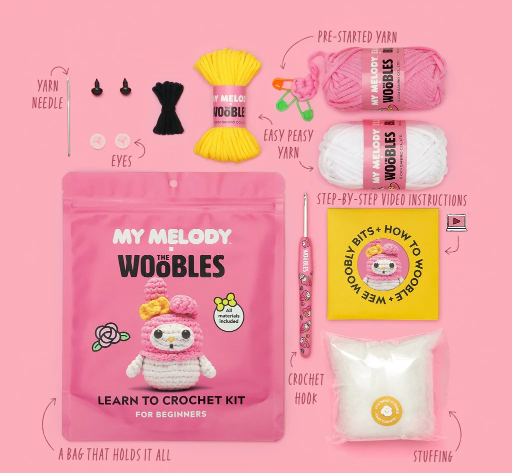 Woobles My Melody Beginner Crochet Kit