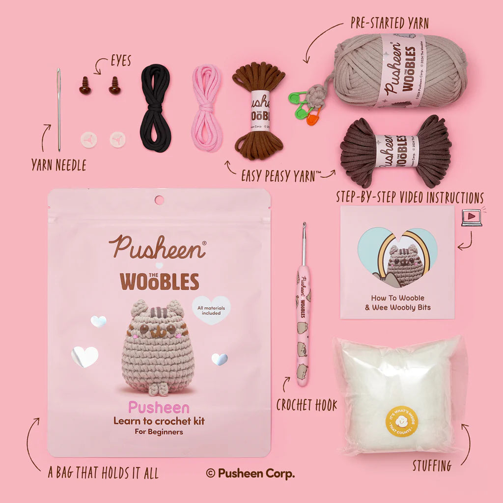 Woobles Pusheen Beginner Crochet Kit