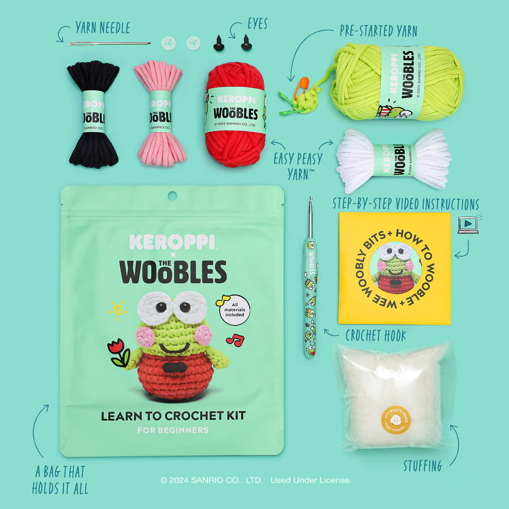 Woobles Sanrio Keroppi Crochet Kit