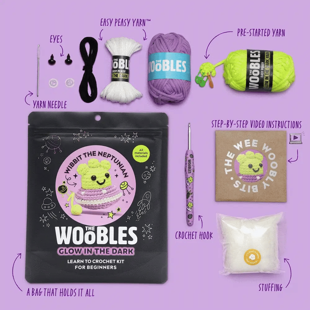 Woobles Wibbit The Neptunian Beginner Crochet Kit