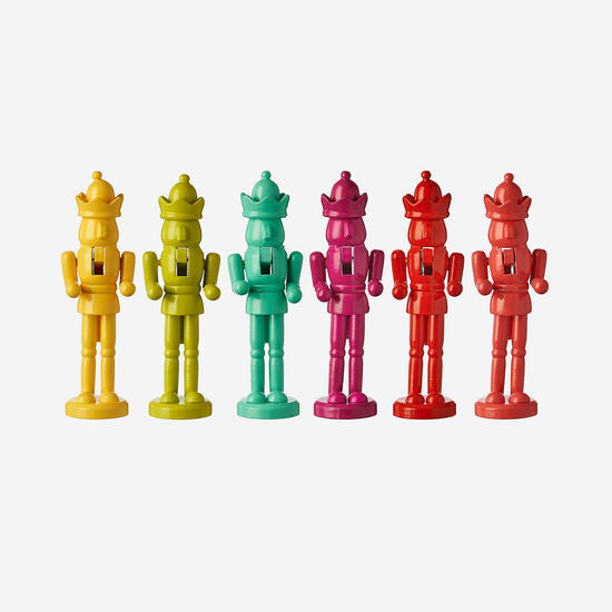 Wood Nutcracker 6" Assorted Colors – www.shoptherocket.com