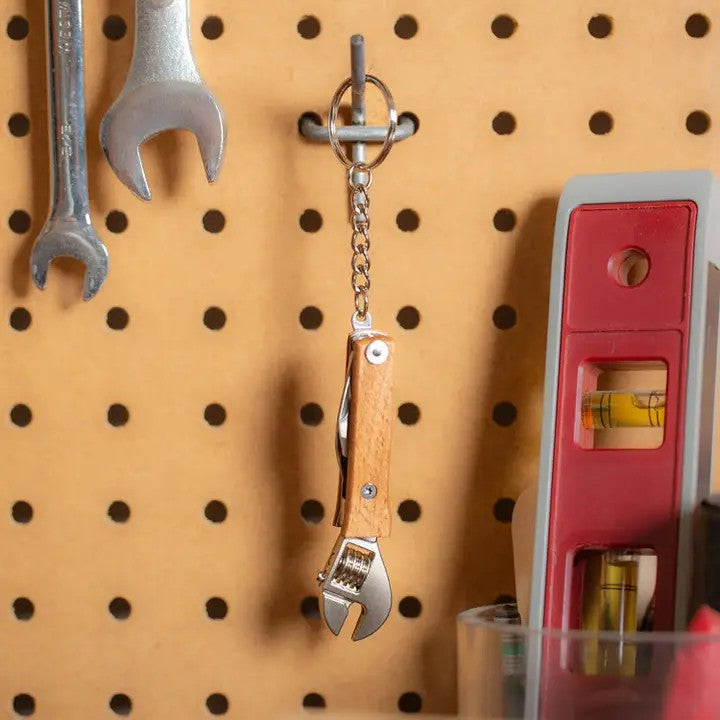 Wooden Mini Wrench 4-In-1 Tool
