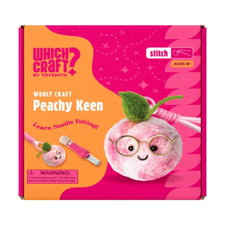 Wooly Craft Peachy Keen Needle Felting Kit
