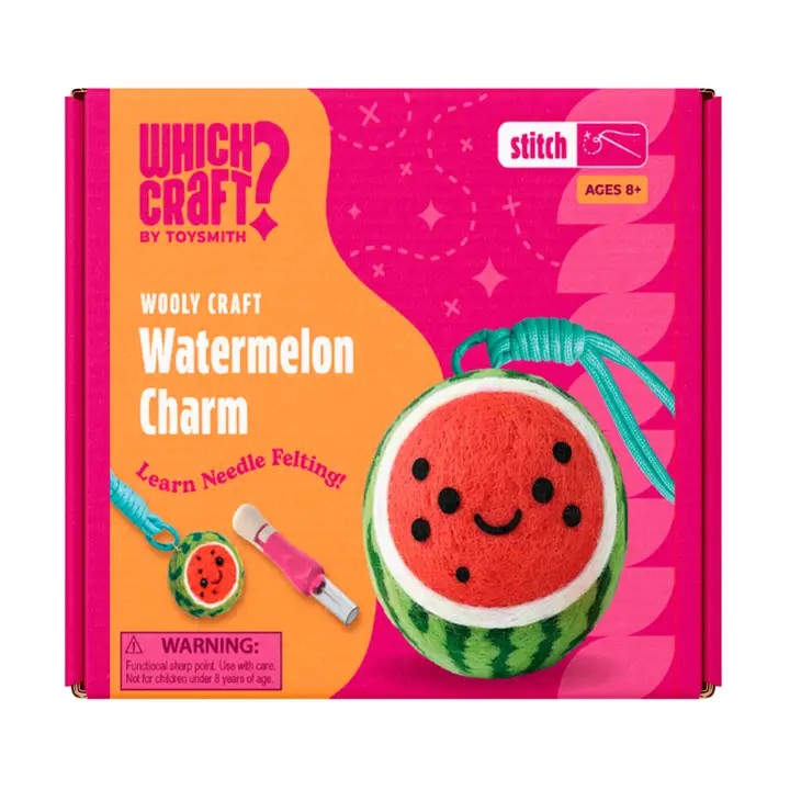 Wooly Craft Watermelon Charm Needle Felting Kit