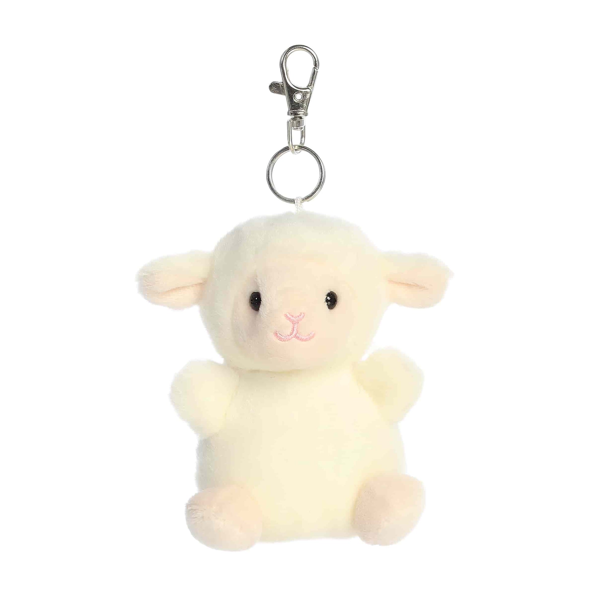 Wooly Lamb Palm Pals Plush Clip-On Plush 4"