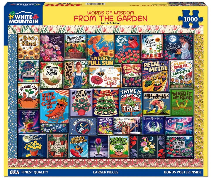Words Of Wisdom From The Garden Puzzle 1000 pc