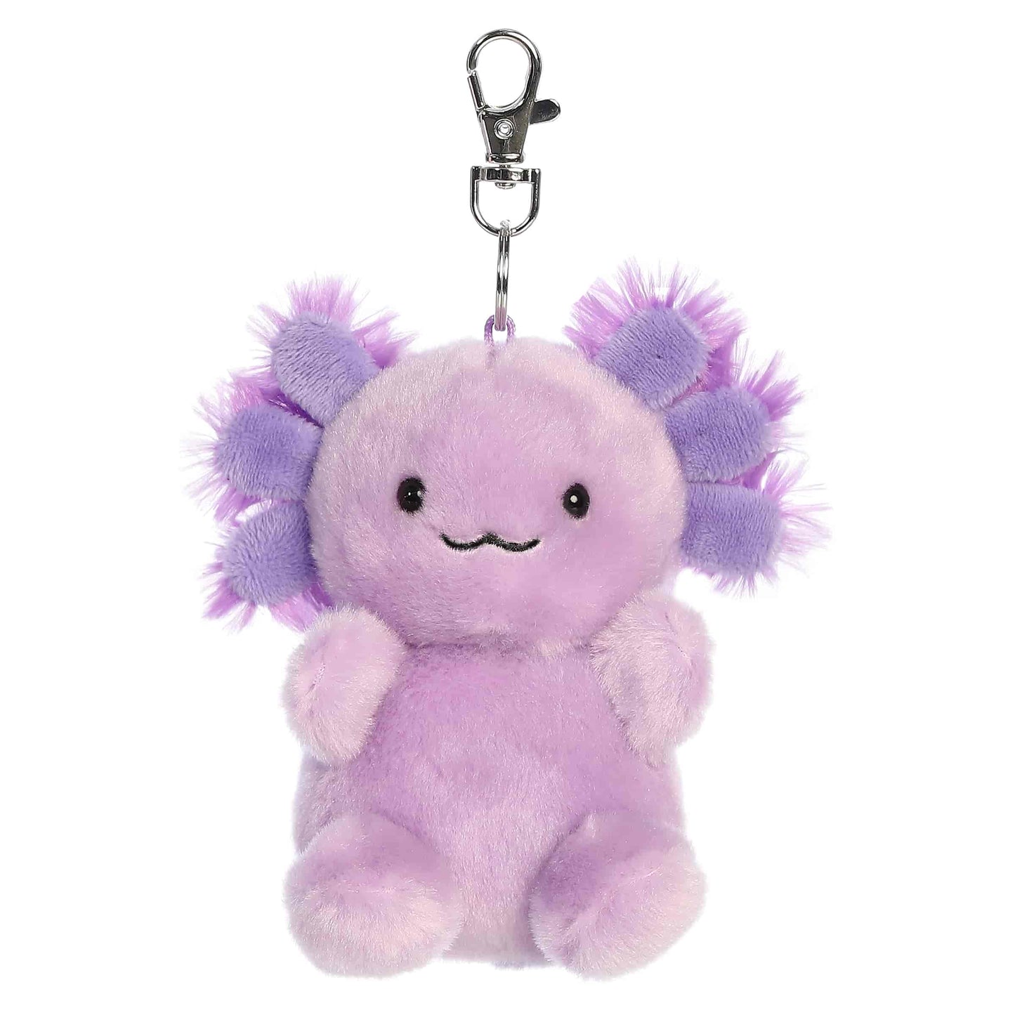 Xavier Purple Axolotl Clip-On Palm Pals Plush 4"