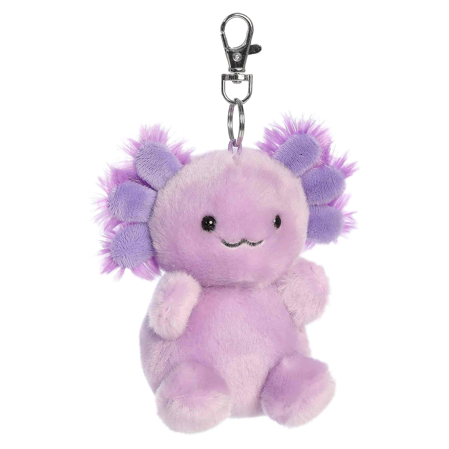 Xavier Purple Axolotl Clip-On Palm Pals Plush 4"