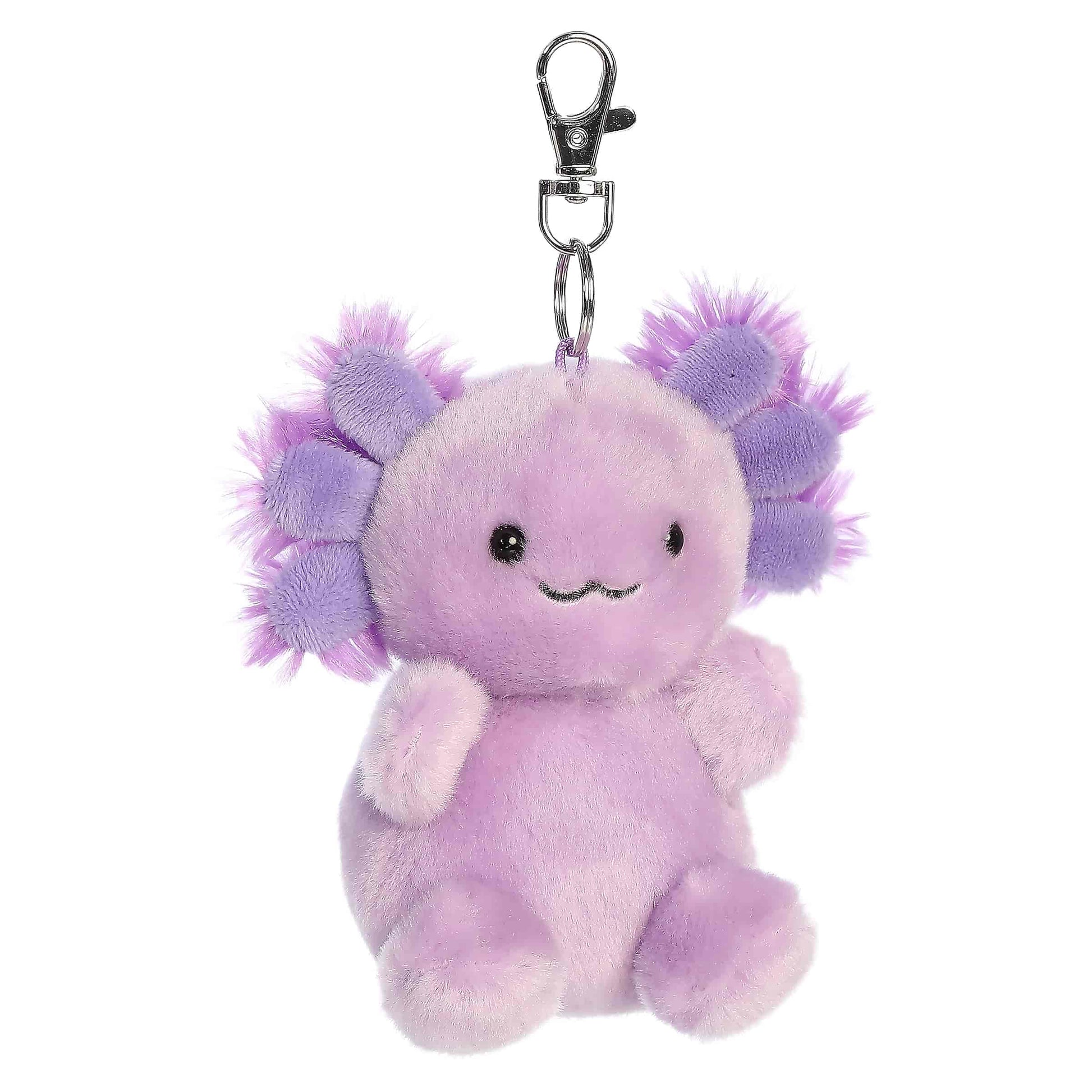 Xavier Purple Axolotl Clip-On Palm Pals Plush 4"