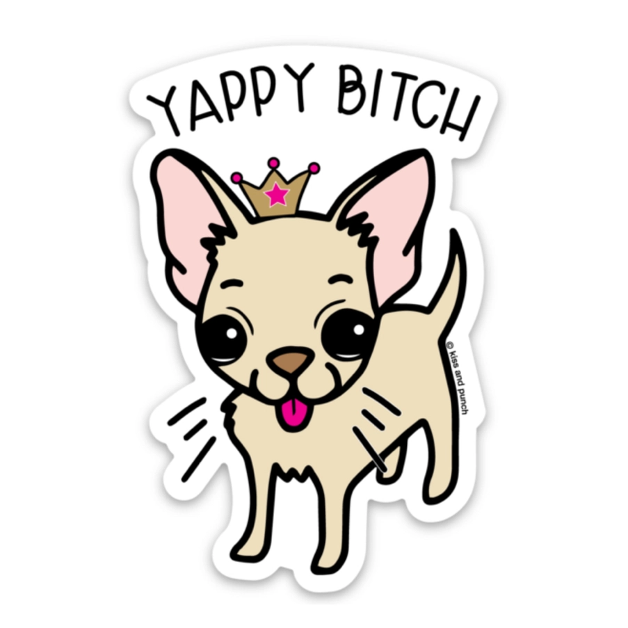 Yappy Bitch Chihuahua Sticker
