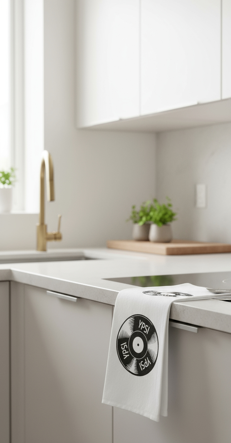 Ypsi Vinyl Dish Towel